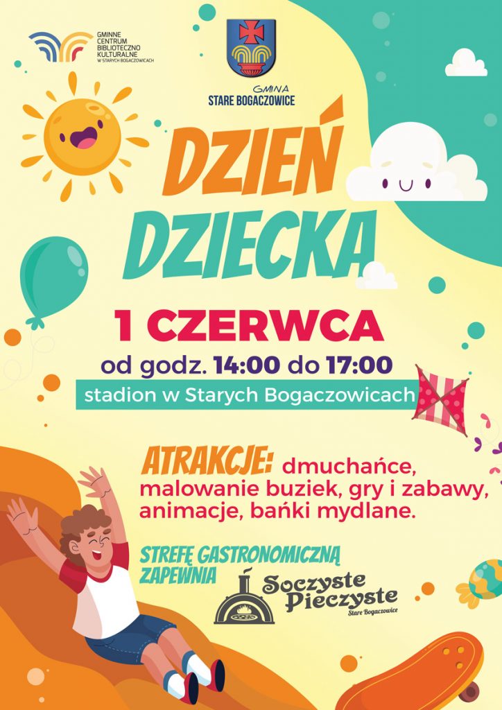 Dzień Dziecka ,Stadion w Starych Bogaczowicach od godziny 14 do 17