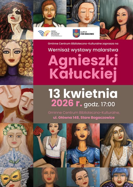 Wernisaż Agnieszki Kałuckiej
Obrazy, które żyją... już niebawem w GCBK