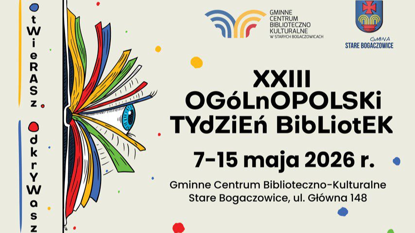 Tydzień Bibliotek w GCBK już tuż-tuż!